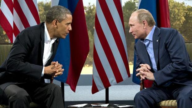 Обама та Путін. Ілюстрація: УНІАН.