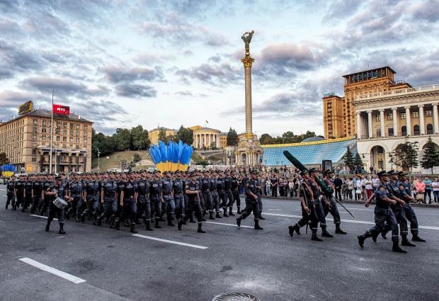 Військовий парад у Києві. Фото: nv.ua.