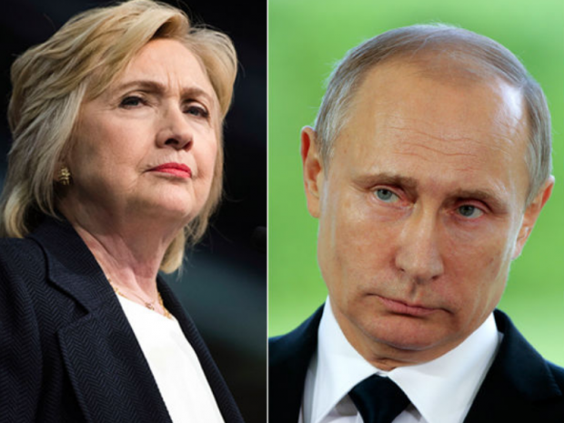 Хілларі Клінтон і Путін. Фото:www.gazeta.ru
