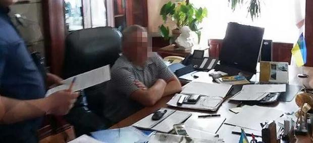 В.о.ректора НАУ затримали у робочому кабінеті. Фото:прес-служба СБУ