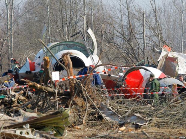 Наслідки катастрофи під Смоленськом. Фото:www.radiosvoboda.org