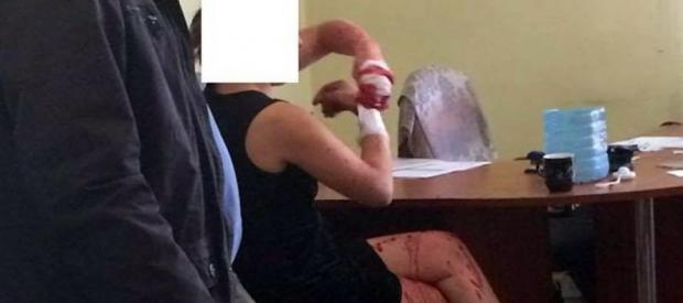Громадянка РФ навіть після погрому погрожувала працівникам РАЦСу. Фото: "Леополіс"