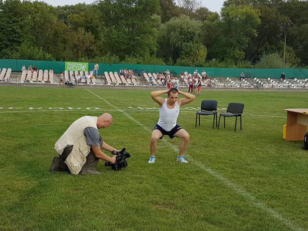 Костянтин Мухомодєєв встановлює рекорд. Фото: соцмережі.