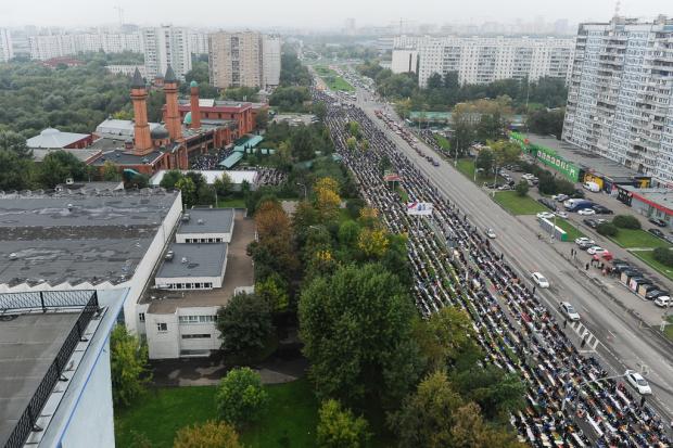 Мусульмани у Москві святкують Курбан-байрам. Фото:Twitter