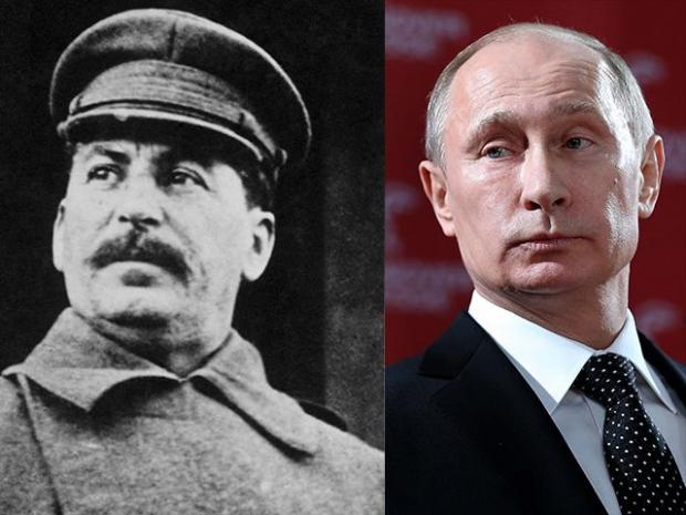 Сталін і Путін. Ілюстрація:www.breitbart.com