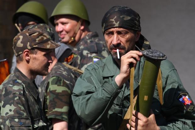 Російські бойовики на Донбасі. Фото: www.unian.ua.