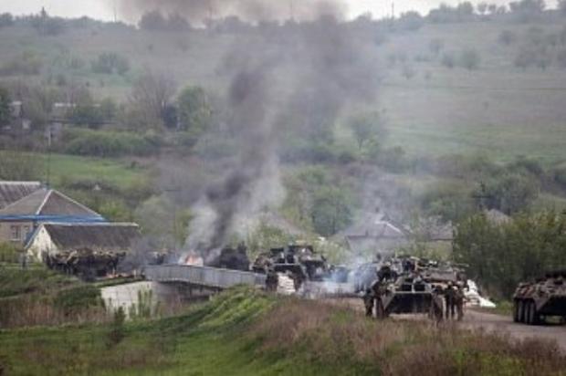 Обстріли терористів на Донбасі. Фото: www.volynnews.com.