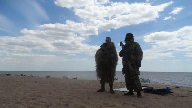 Берег Азовського моря у Широкиному. Фото: uapress.info.