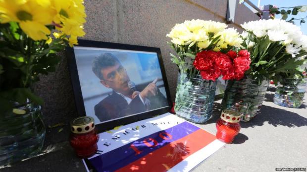 На місці вбивства Нємцова. Фото: Радіо Свобода.