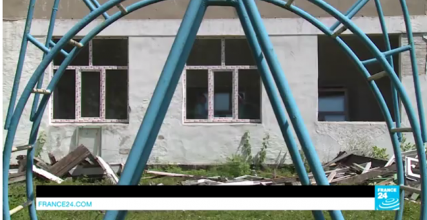 У окупованому Донецьку. Фото: скріншот з відео.