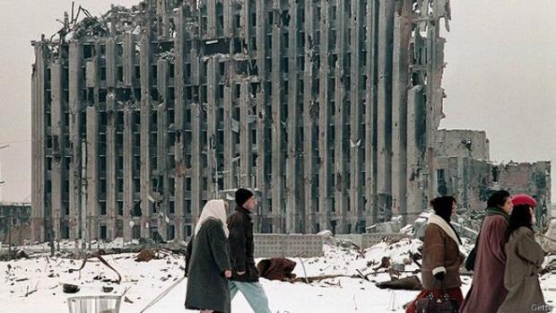 У Чечні росіяни руйнували усе, що могли. Фото: BBC.com.