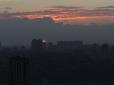 Захід сонця в Києві: Над столицею помітили 