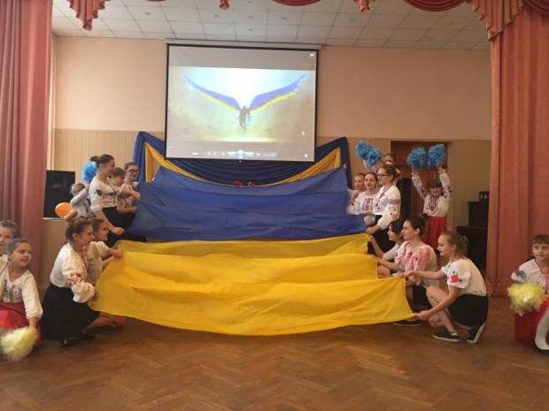 У школі №160 м Києва пройшла зустріч з героєм. Фото: Фейсбук