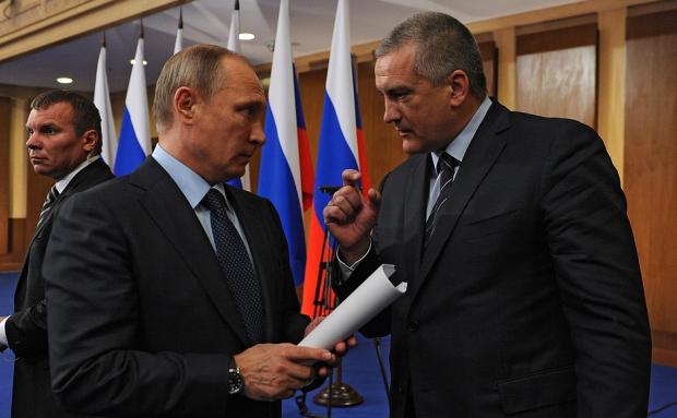 Путін і Аксьонов. Фото:прес-служба Кремля