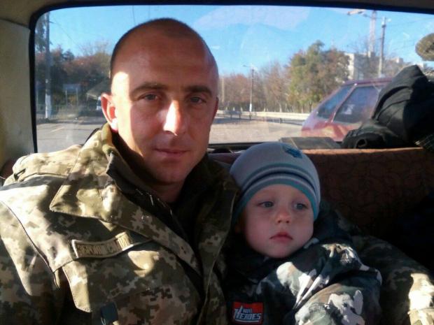 Сергій Ходоровський з сином. Фото: "Фейсбук".