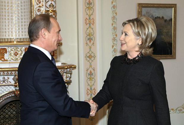 Путін з Клінтон вже про щось домовлялись? Фото: inosmi.ru.