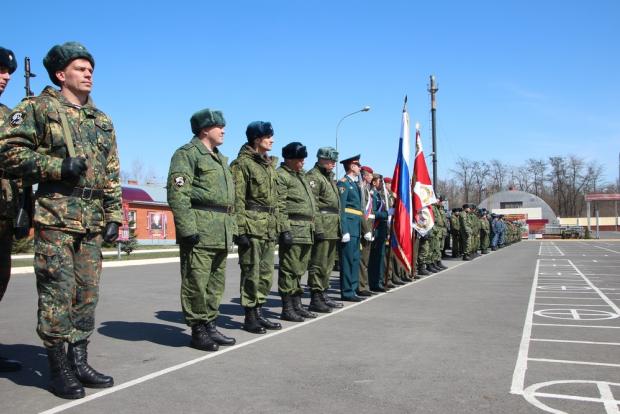 Російські військові у Назрані. Фото: nazrangrad.ru.