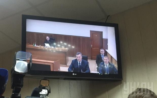 Янукович у суді. Фото: УНІАН