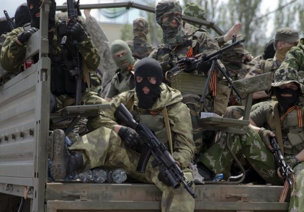 Російські бойовики на Донбасі. Фото: Вголос.