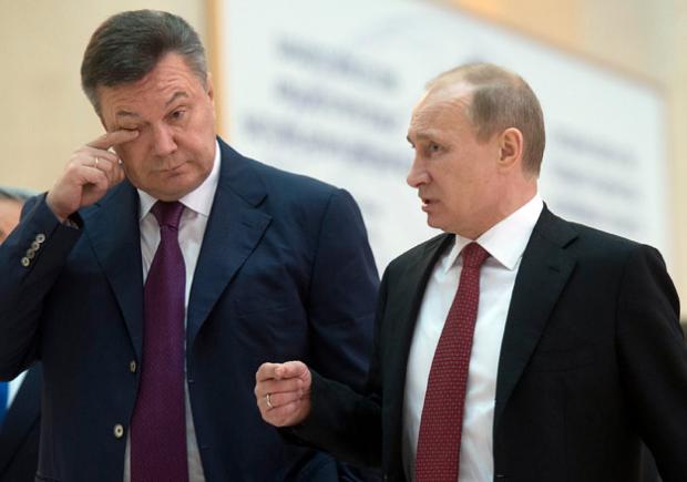 Янукович і Путін. Ілюстрація:Glavnoe.ua
