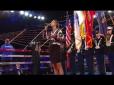 Гімн України, співає молода американка Ганна Косачевич на Madison Square Garden перед двобоєм Ломаченка (відео)