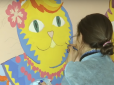 У Вінниці волонтер прикрасила стіни дитячої лікарні казковими героями (відео)