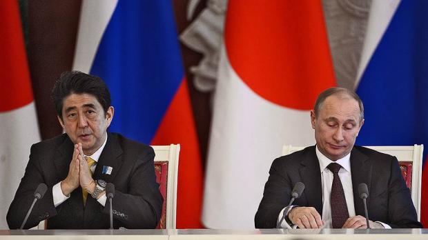 Прем'єр-міністр Японії Шинзо Абе і президент Росії Володимир Путін. Фото: РИА Новости.