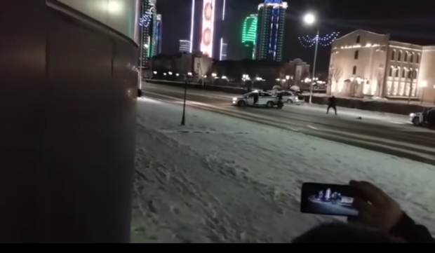 Перестрілка у Грозному. Фото: скріншот з відео.