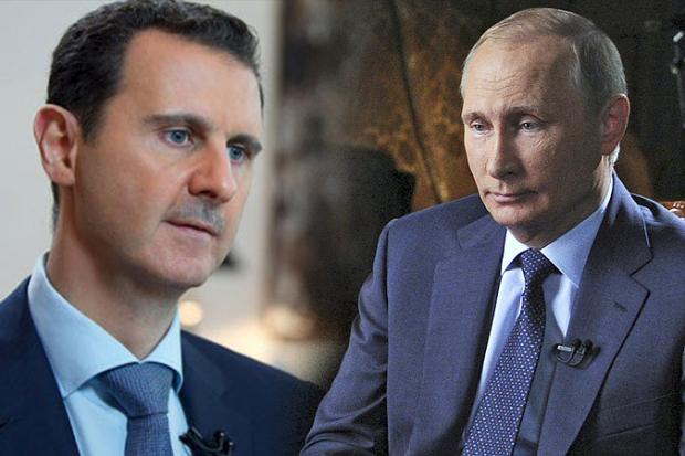 Асад і Путін поговорили по телефону. Ілюстрація:magura_magu - LiveJournal