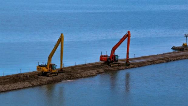 Будівництво Керченського моста. Фото:Експрес