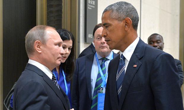 Путін і Обама. Ілюстрація:Обозреватель