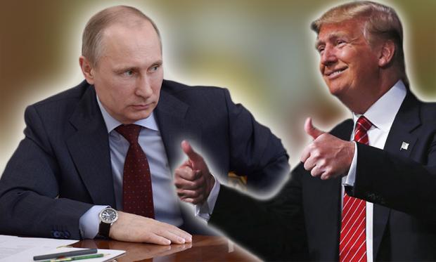 В.Путін та Д. Трамп. Фото:  Daily Express.