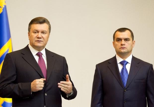 Віктор Янукович та Віталій Захарченко. Фото:zn.ua