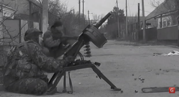 Війна на Донбасі. Фото: скріншот з відео.