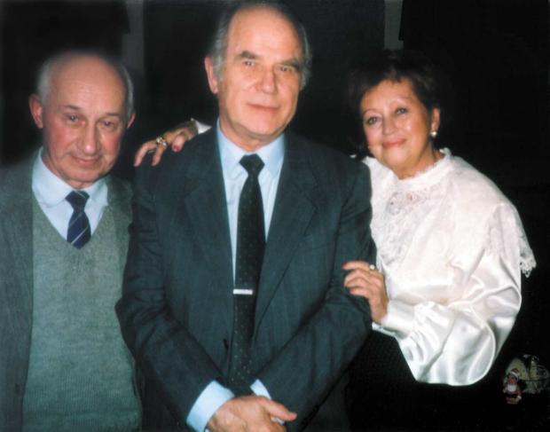 Л. Добровольський (ліворуч), Ю.Кундієв. 