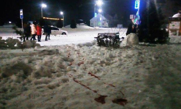 Наслідки стрілянини в Олевську. Фото:  24tv.ua.
