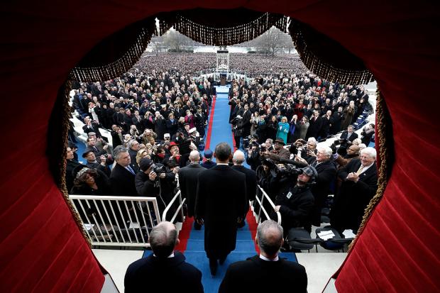 Президент США Барак Обама на церемонії присяги.
