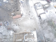 У мережі показали наслідки потужного вибуху в Донецьку з висоти пташиного польоту (відео)