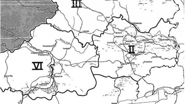 Зона II - найбільш лояльні СРСР райони Донбасу на американській мапі / WWW.CIA.GOV