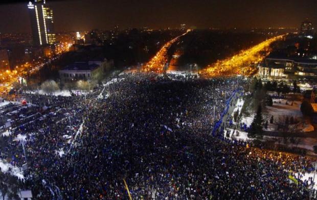 "Майдан" в Румунії. Фото: Inshe.tv.
