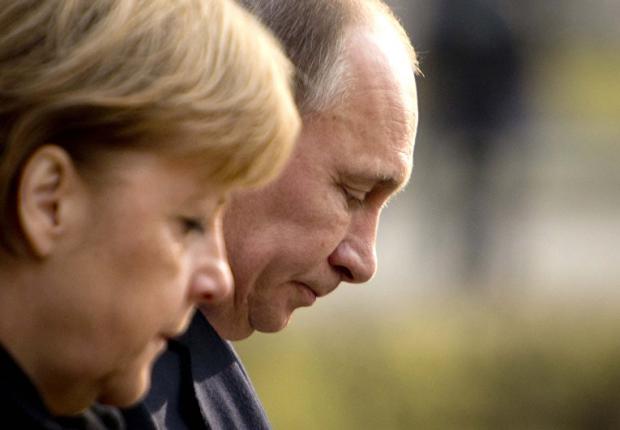 Ангела Меркель закликала Путіна вплинути на бойовиків на Донбасі. Фото: ИноСМИ.