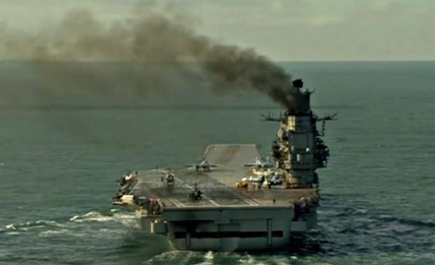 Авіаносний крейсер РФ "Адмірал Кузнєцов". Фото:42.tut.by