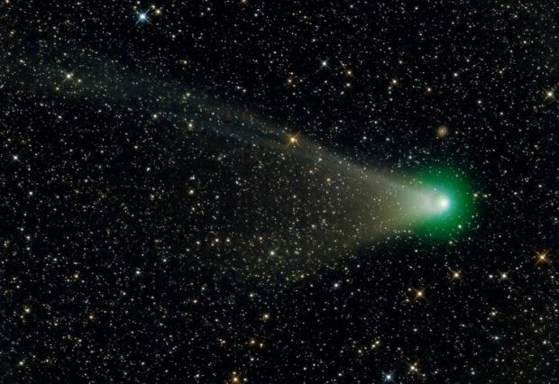 До Землі наближається зелена комета. Фото: bun.com.ua.