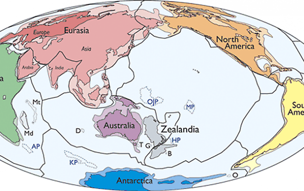 Зеаландію назвали сьомим континентом. Фото: geosociety.org.