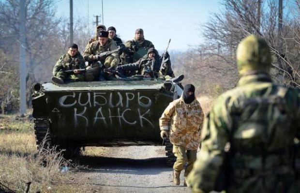 Російські військові на Донбасі. Фото: соцмережі.