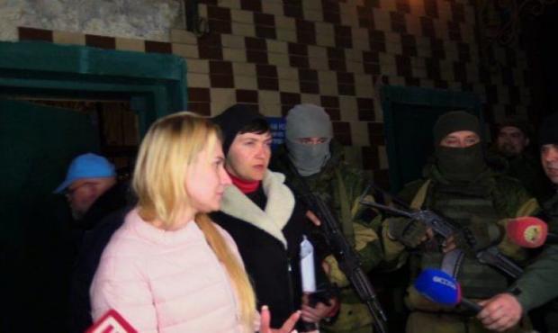 Надія Савченко приїхала з візитом до терористів "ДНР". Фото:http://wz.lviv.ua/