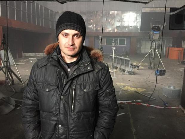 Ахтем Сеїтаблаєв на знімальному майданчику свого нового фільму