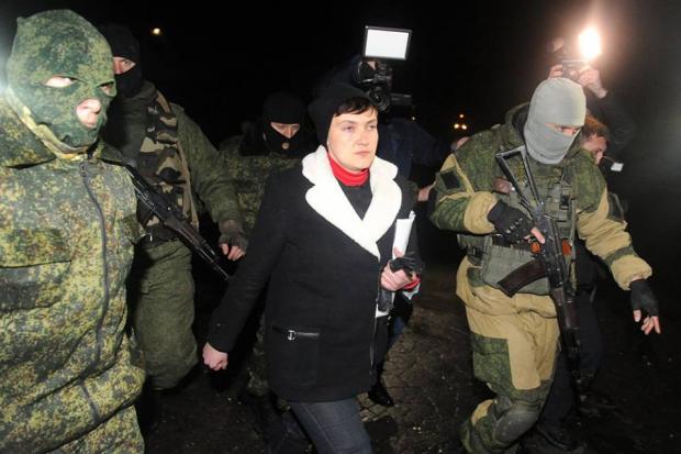 Савченко у Донецьку. Фото: соцмережі.
