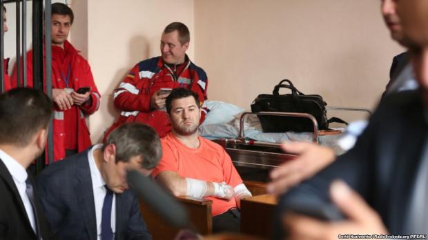 Роман Насіров у залі суду. Фото:Радіо Свобода