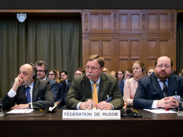 Представники РФ у Міжнародному суді ООН. Фото:http://ukrainian.voanews.com/